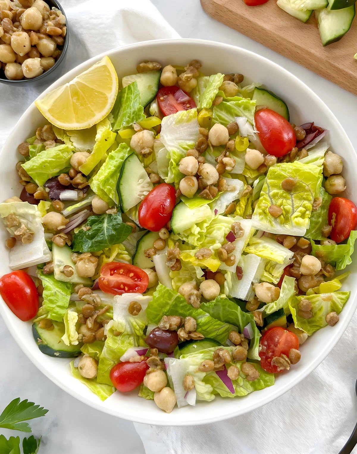 Chickpea and Lentil Salad