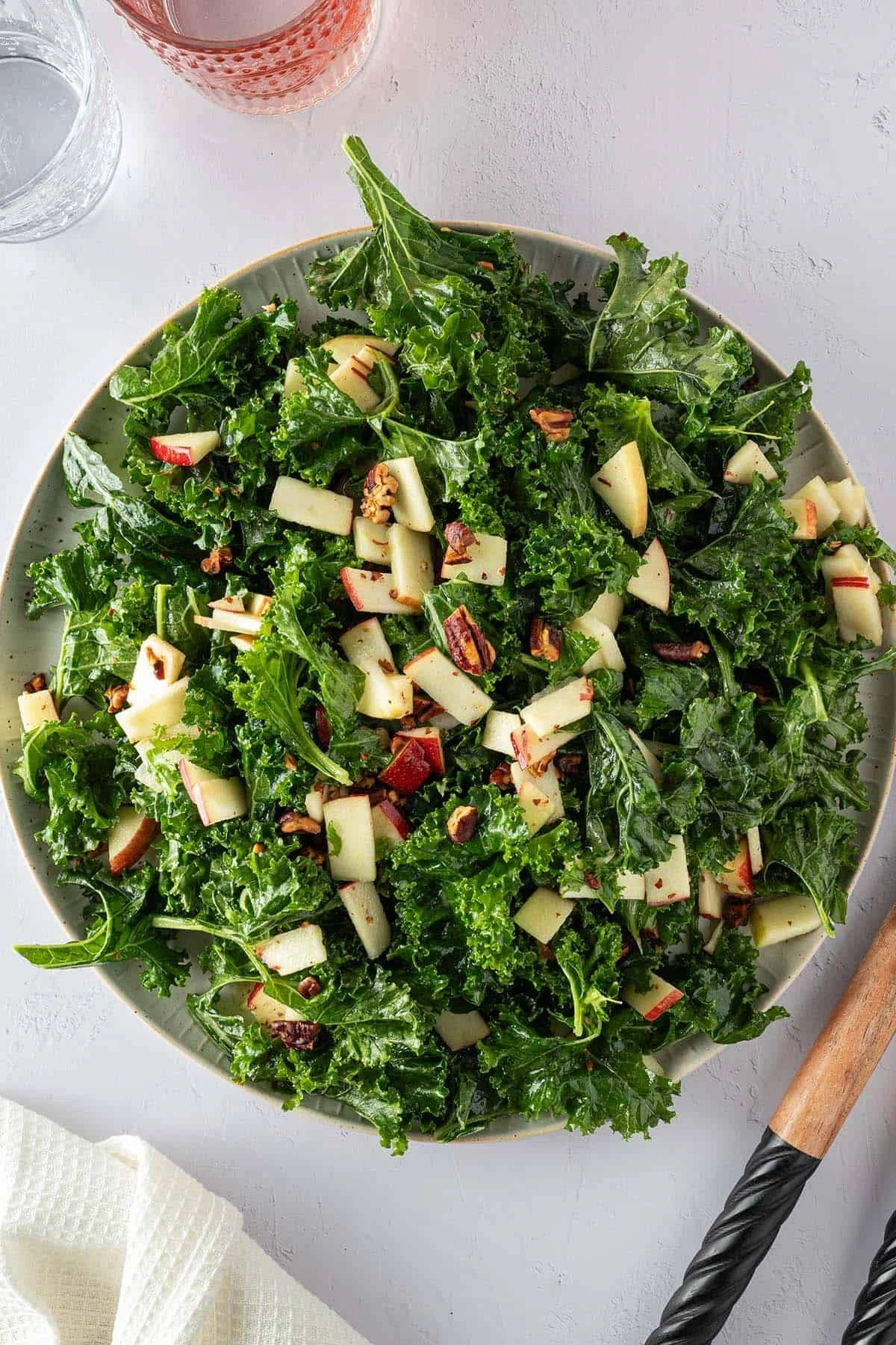 Kale Salad with Honey Mustard Dressing