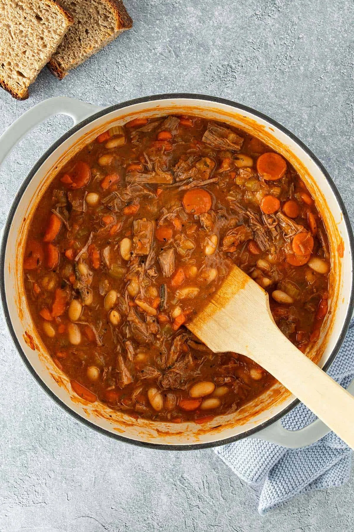 Rustic Beef Stew with Parmesan