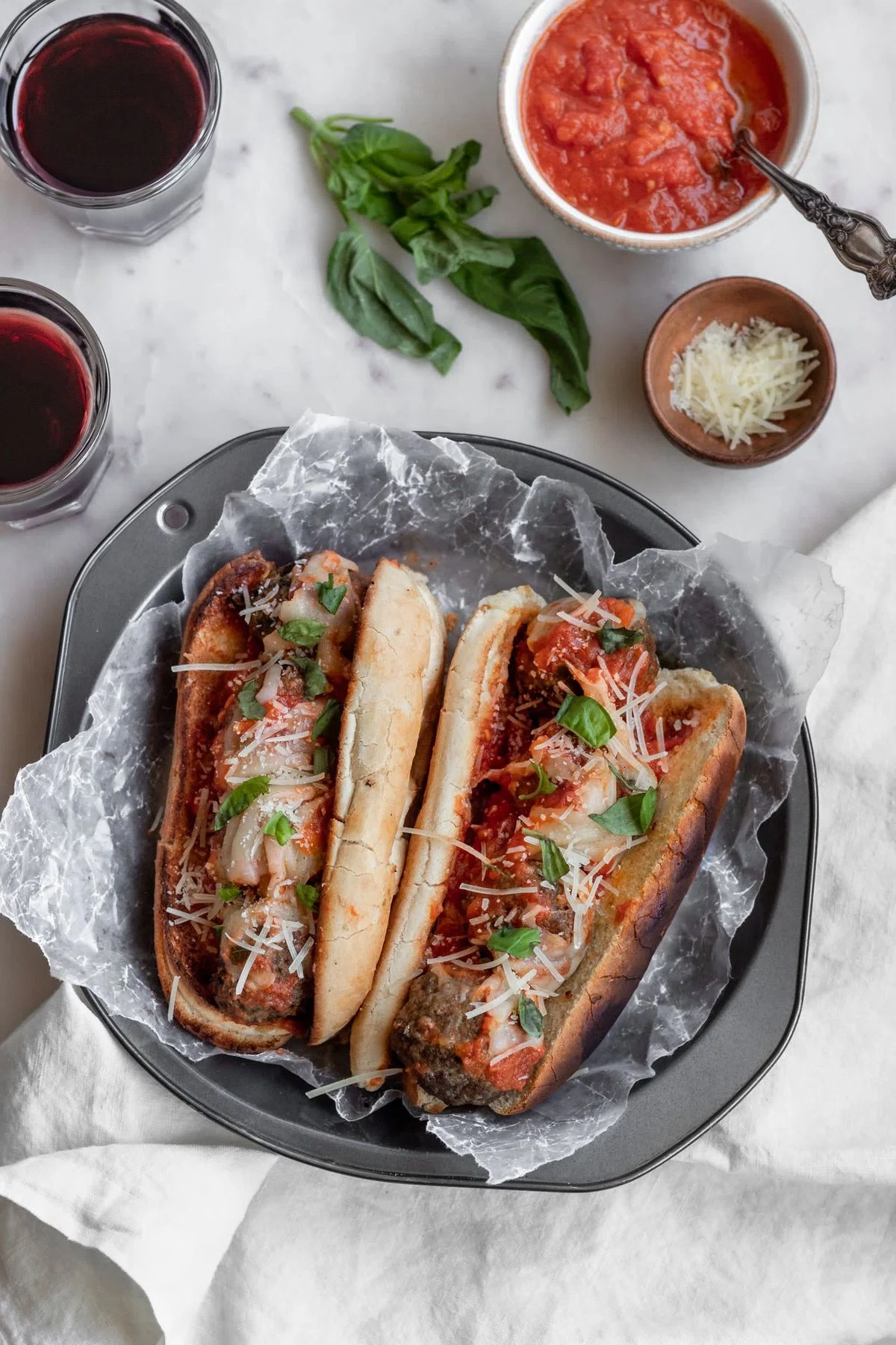 Marc’s Meatball Subs With Garlic Rolls