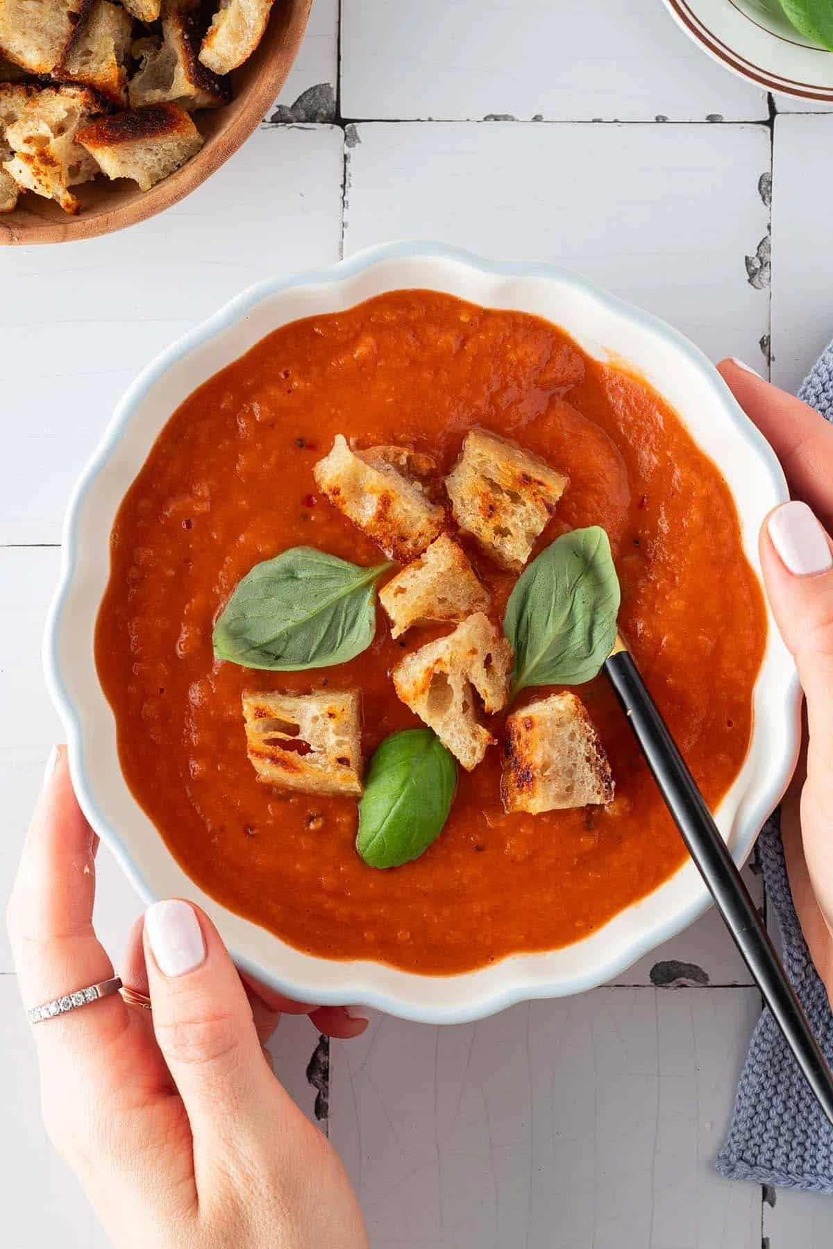 Tomato Soup With Hidden Beans