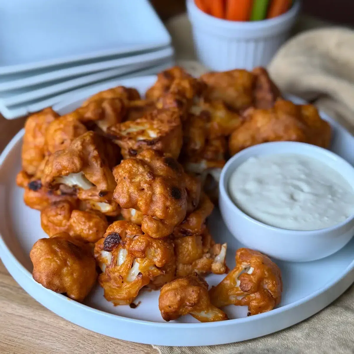 Baked Buffalo Cauliflower