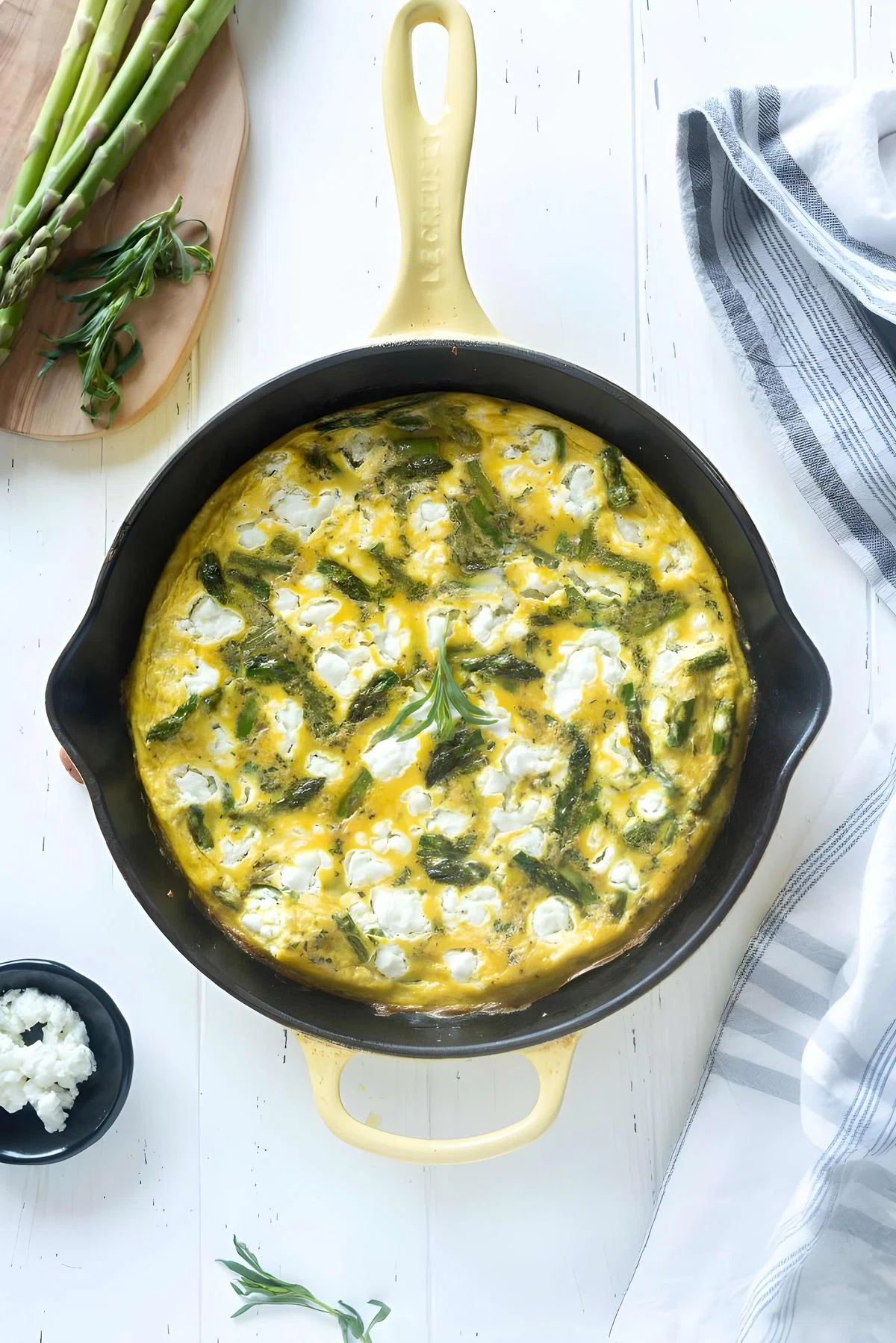 Asparagus Frittata with Goat Cheese