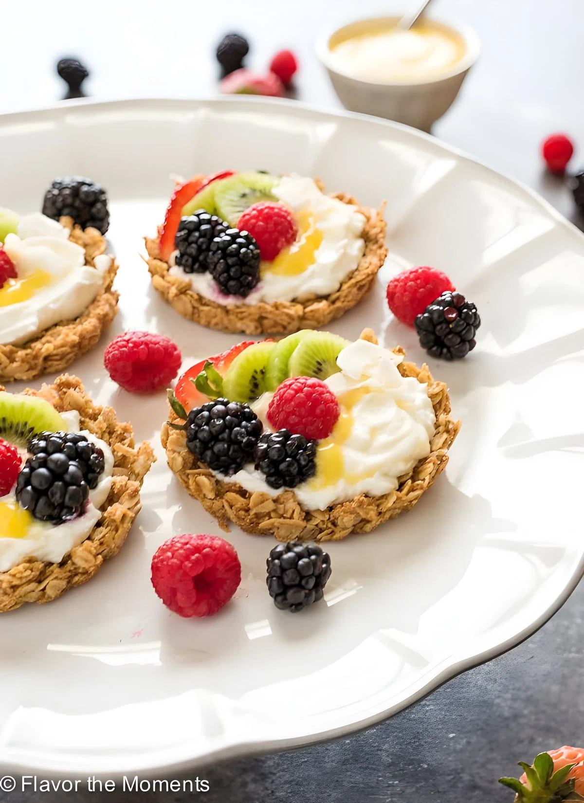 Breakfast Fruit Tarts with Granola Crust