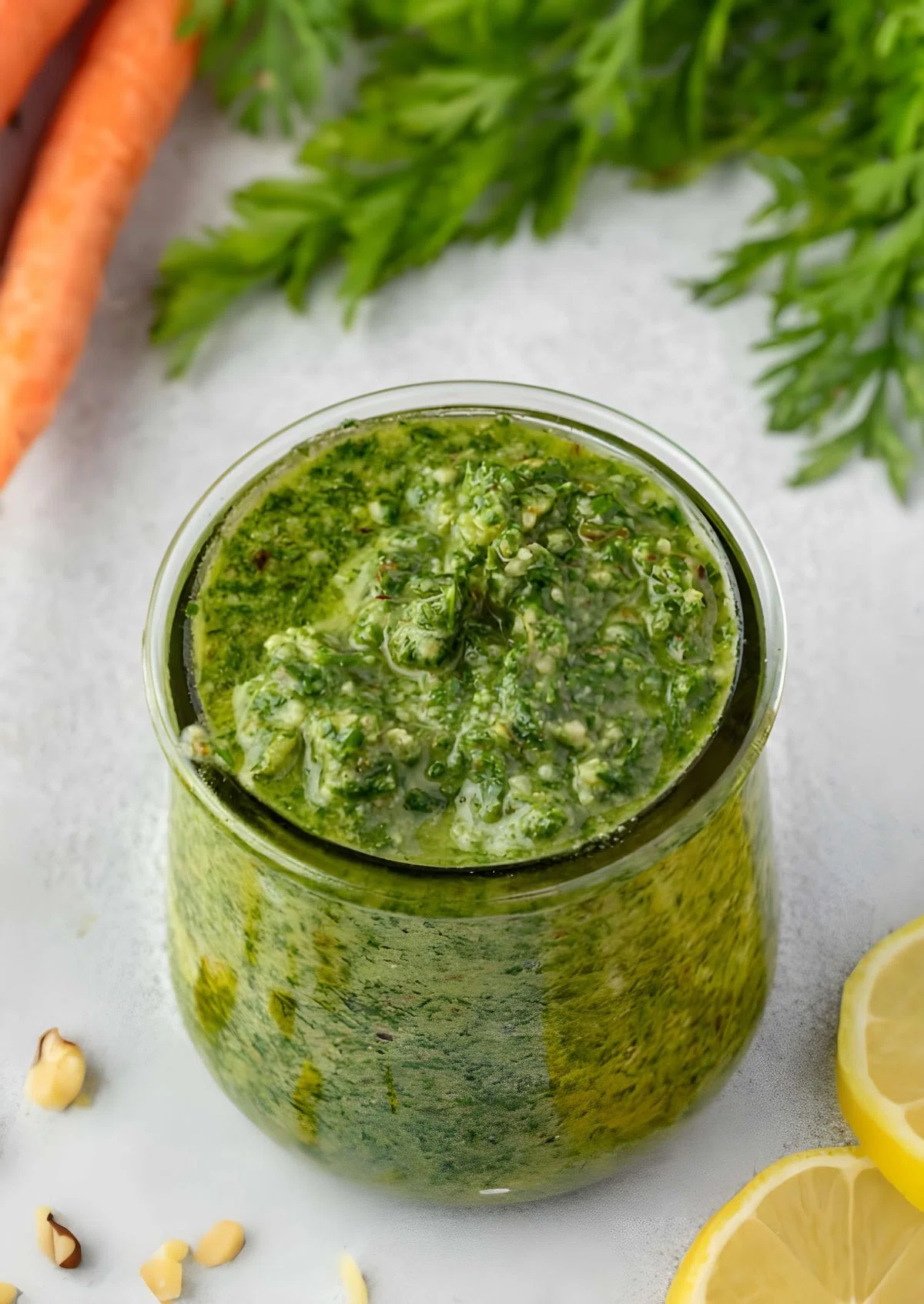 Carrot Top Pesto