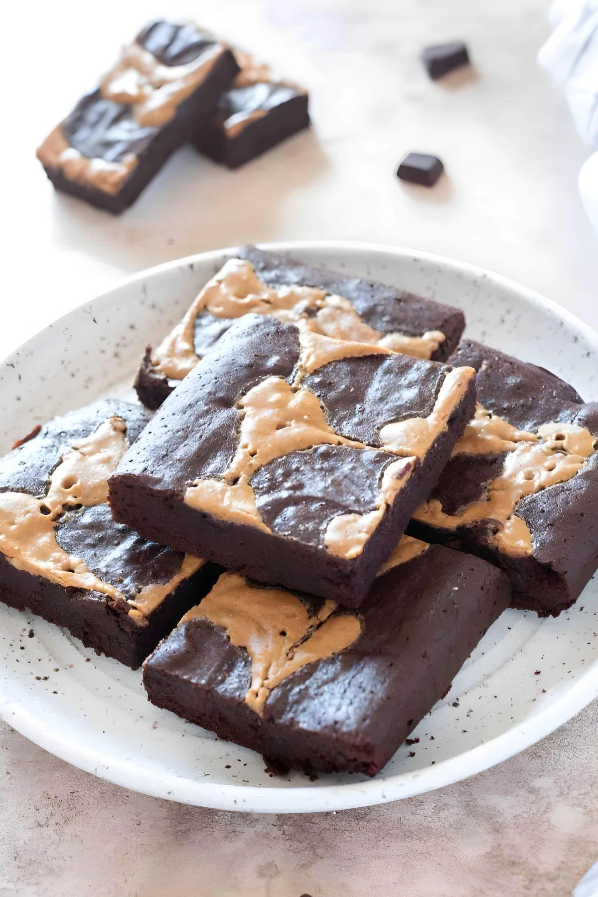 Fudgy Peanut Butter Brownies