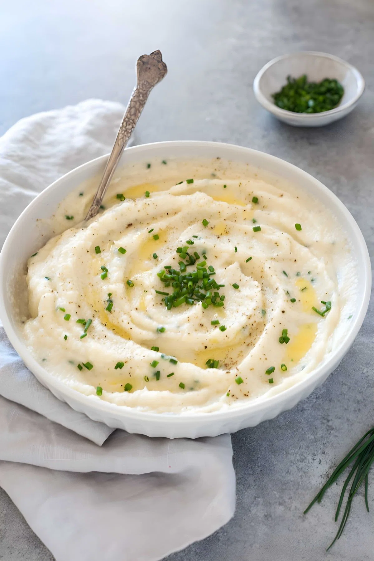 Garlic Mashed Cauliflower Recipe