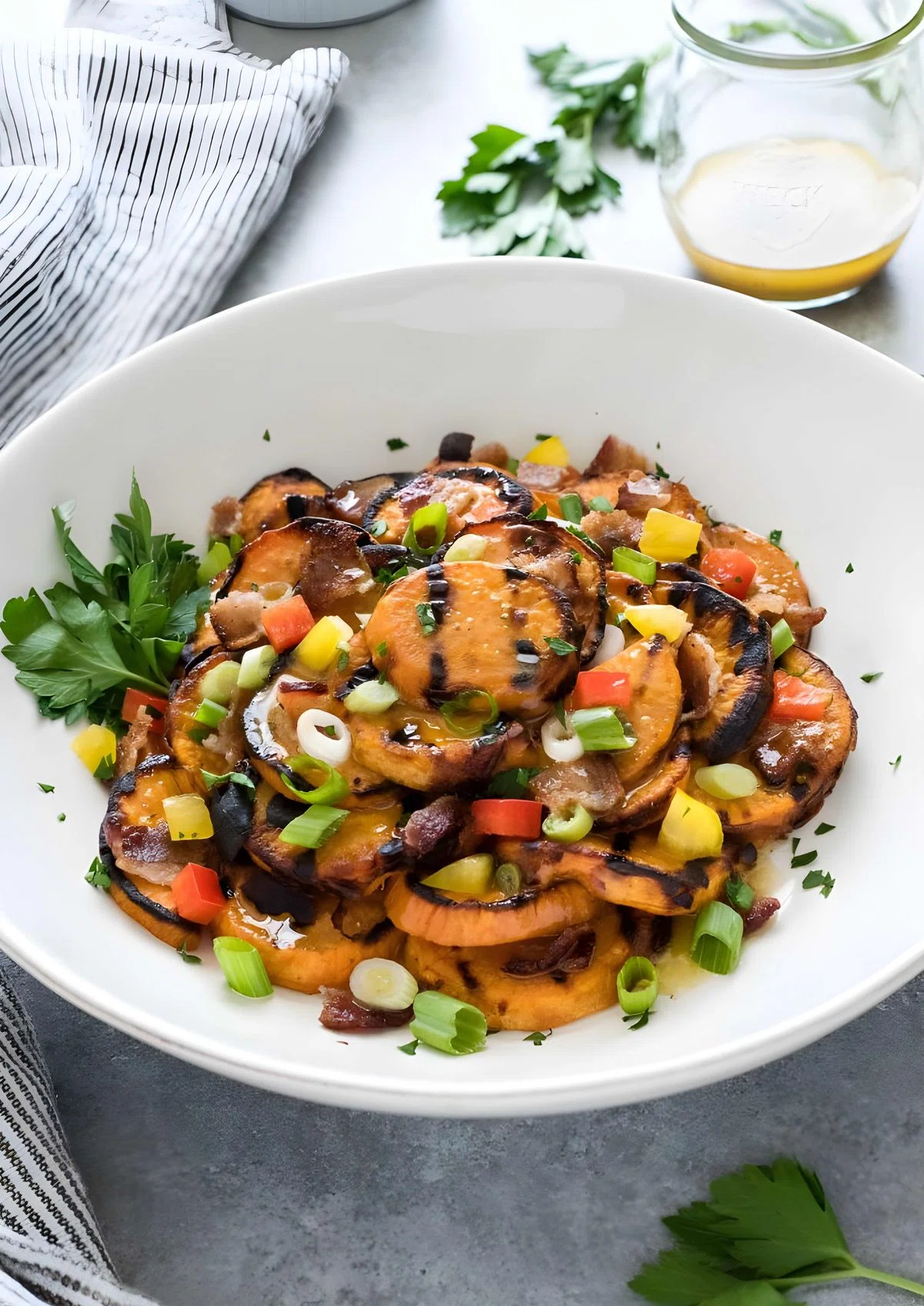 Grilled Sweet Potato Salad