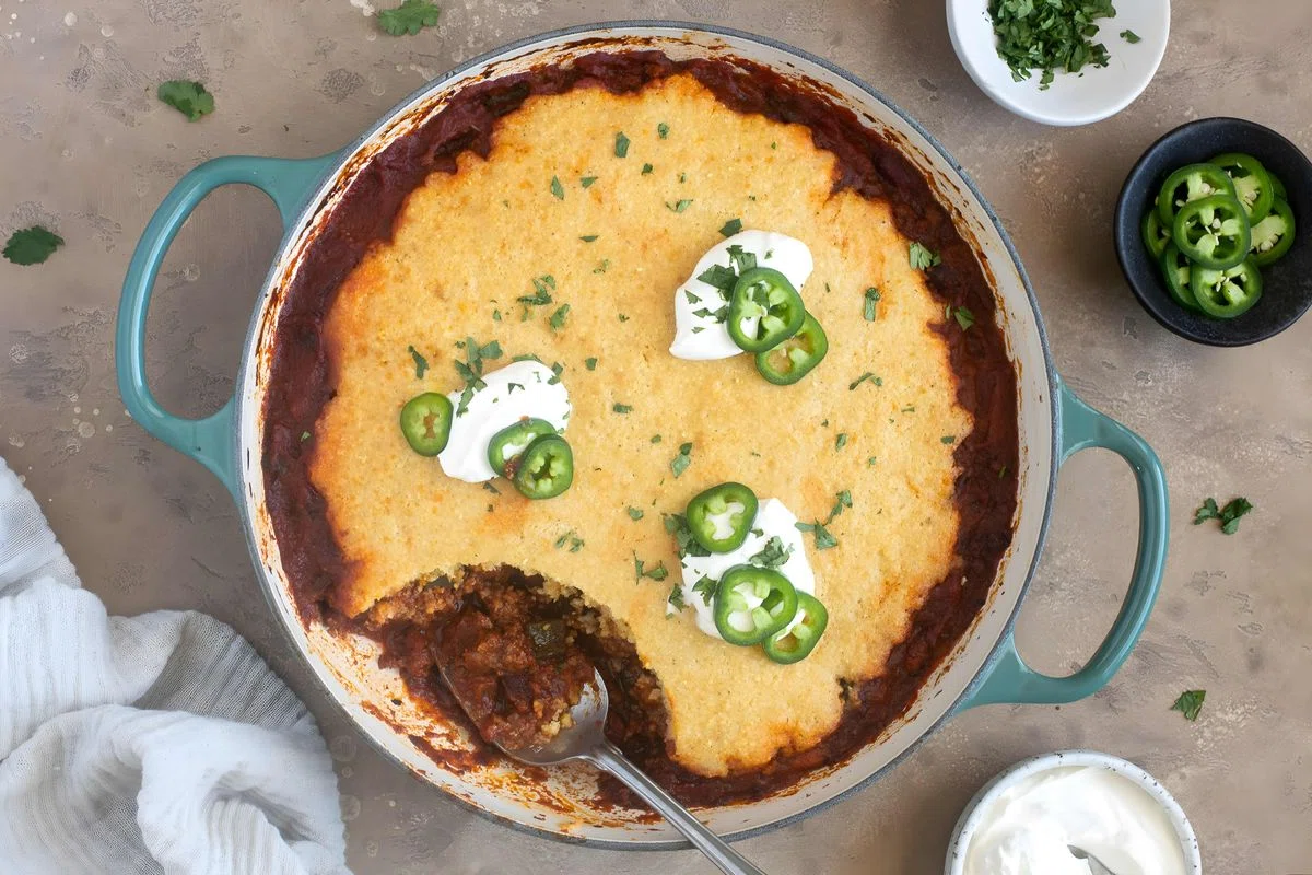 Chili Cornbread Casserole