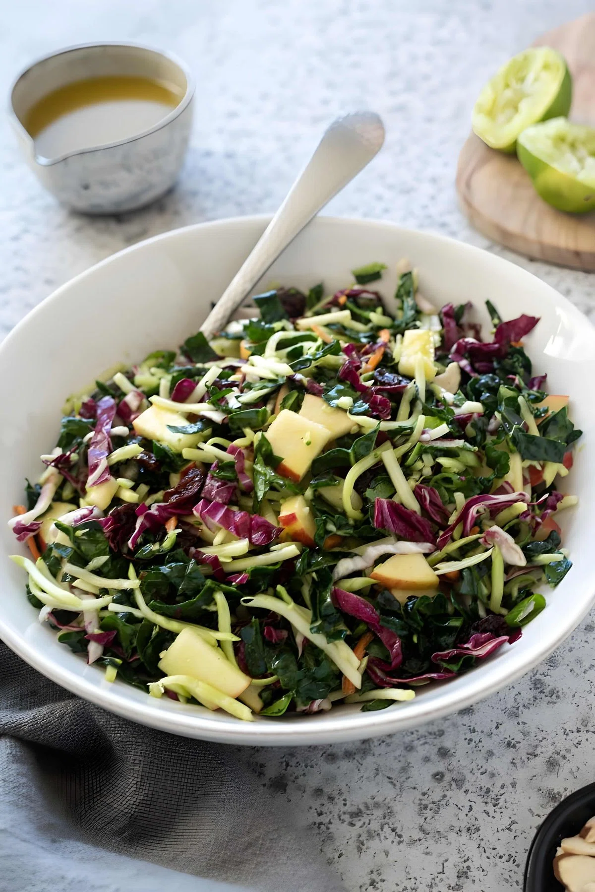 Kale Slaw with Honey Lime Dressing