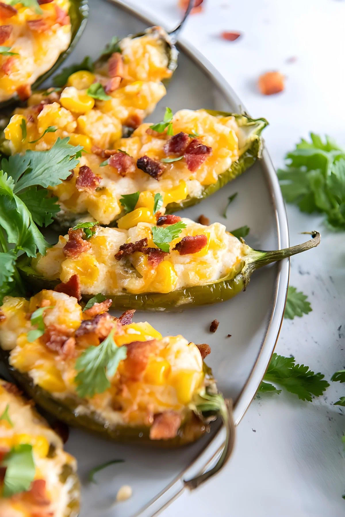Corn Dip Stuffed Jalapeños