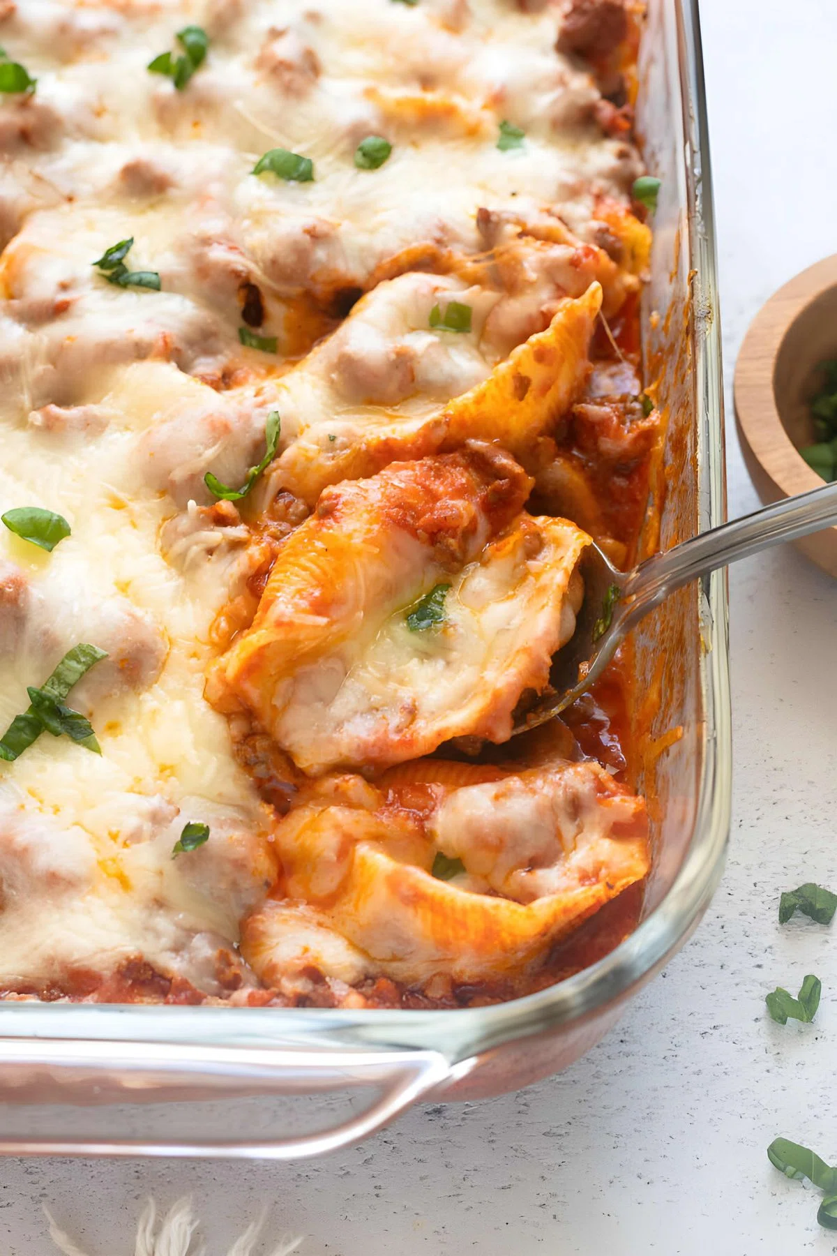 Stuffed Shells with Ground Beef