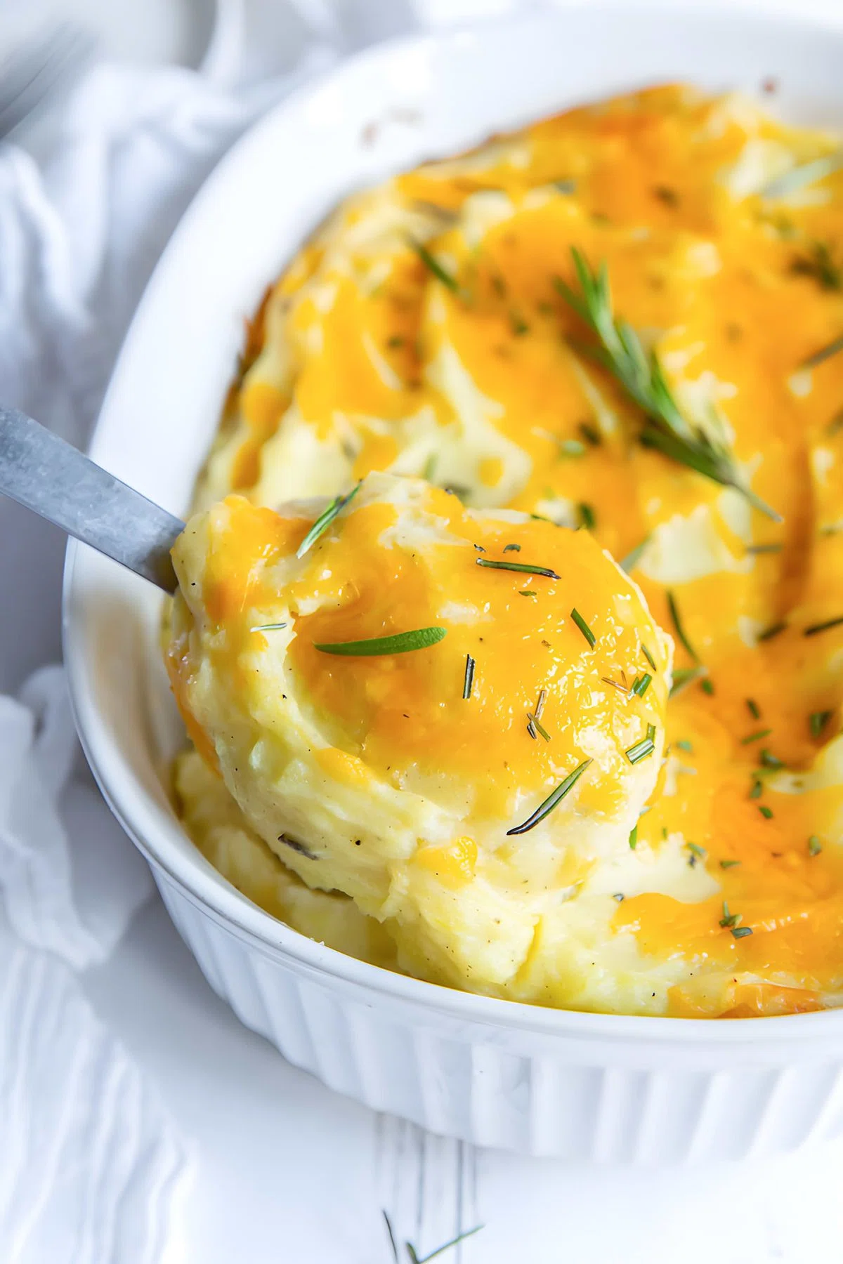 Twice Baked Mashed Potatoes