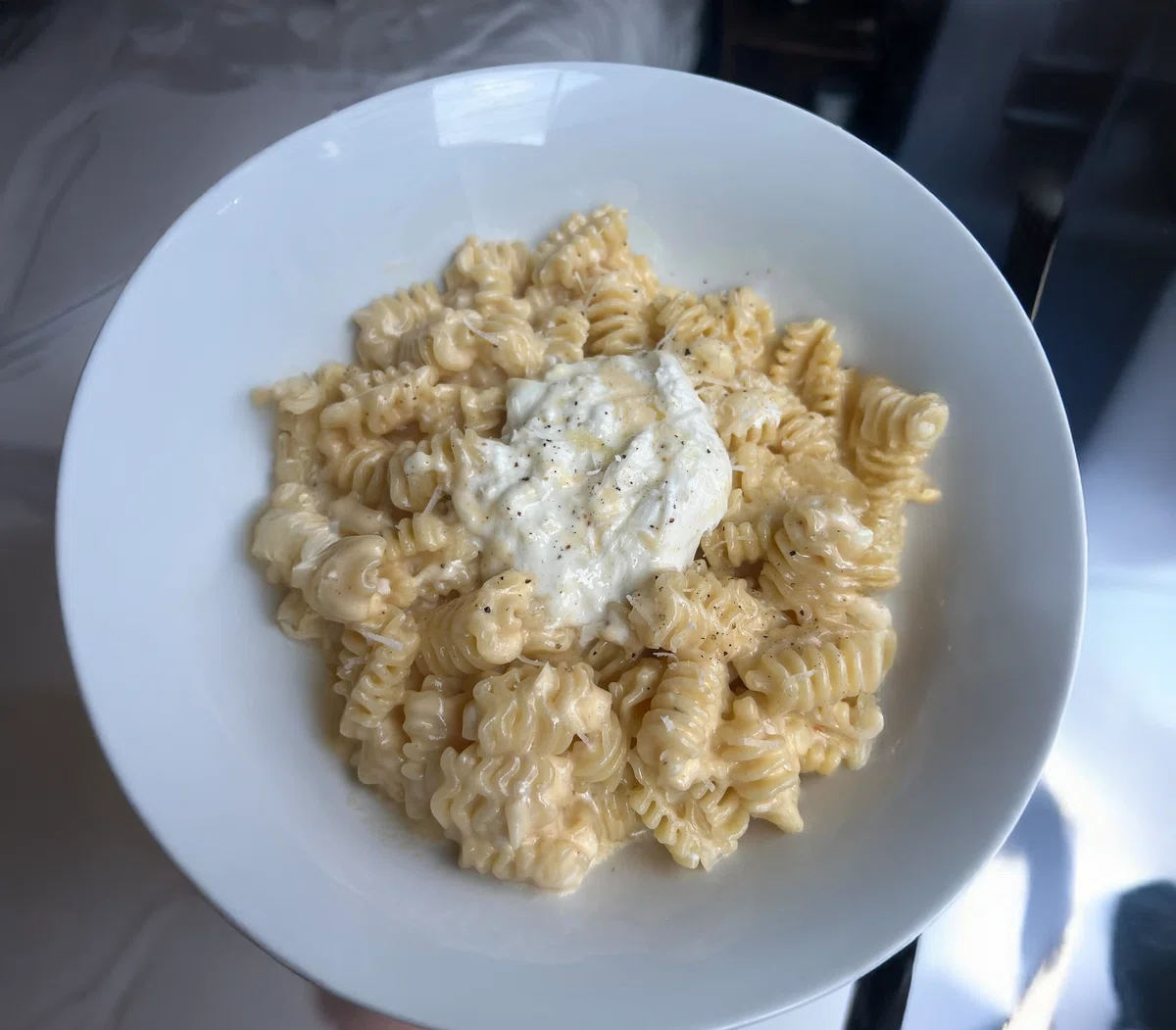 Truffle Mac & Cheese with Burrata