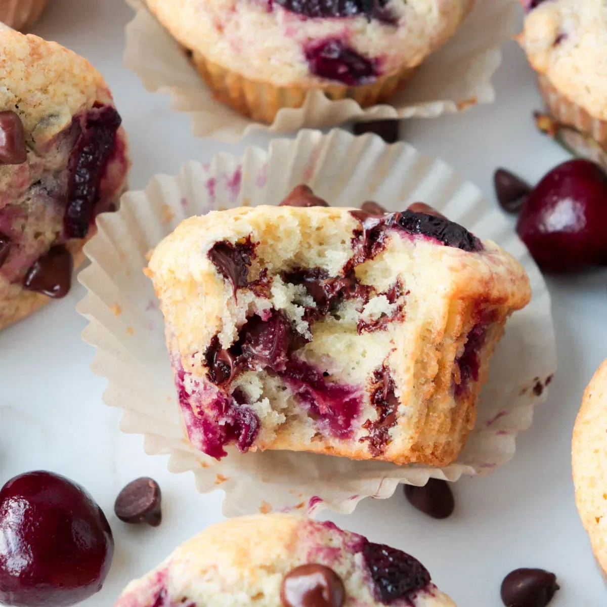 Chocolate Cherry Muffins