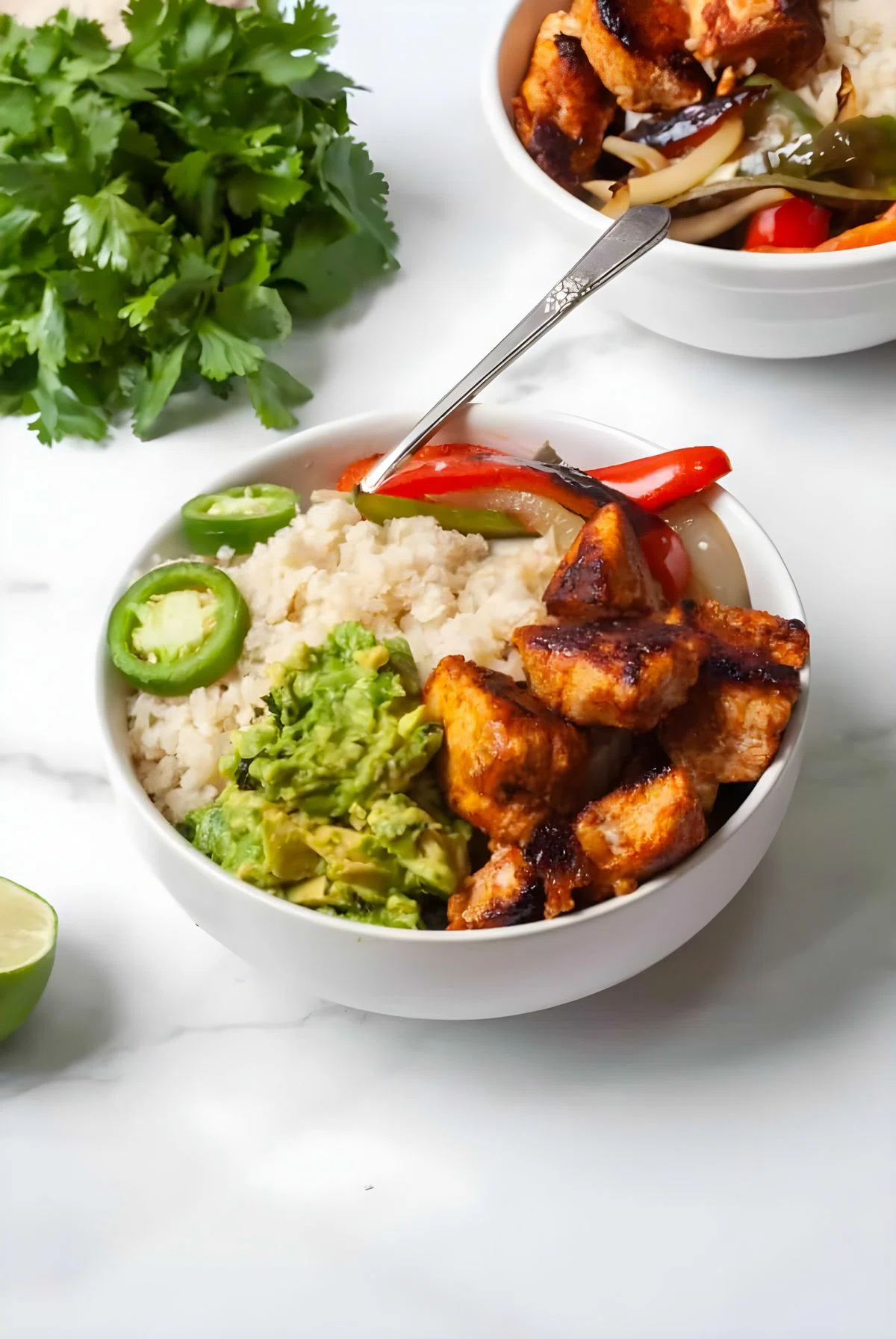 Whole30 Chicken Fajita Bowls