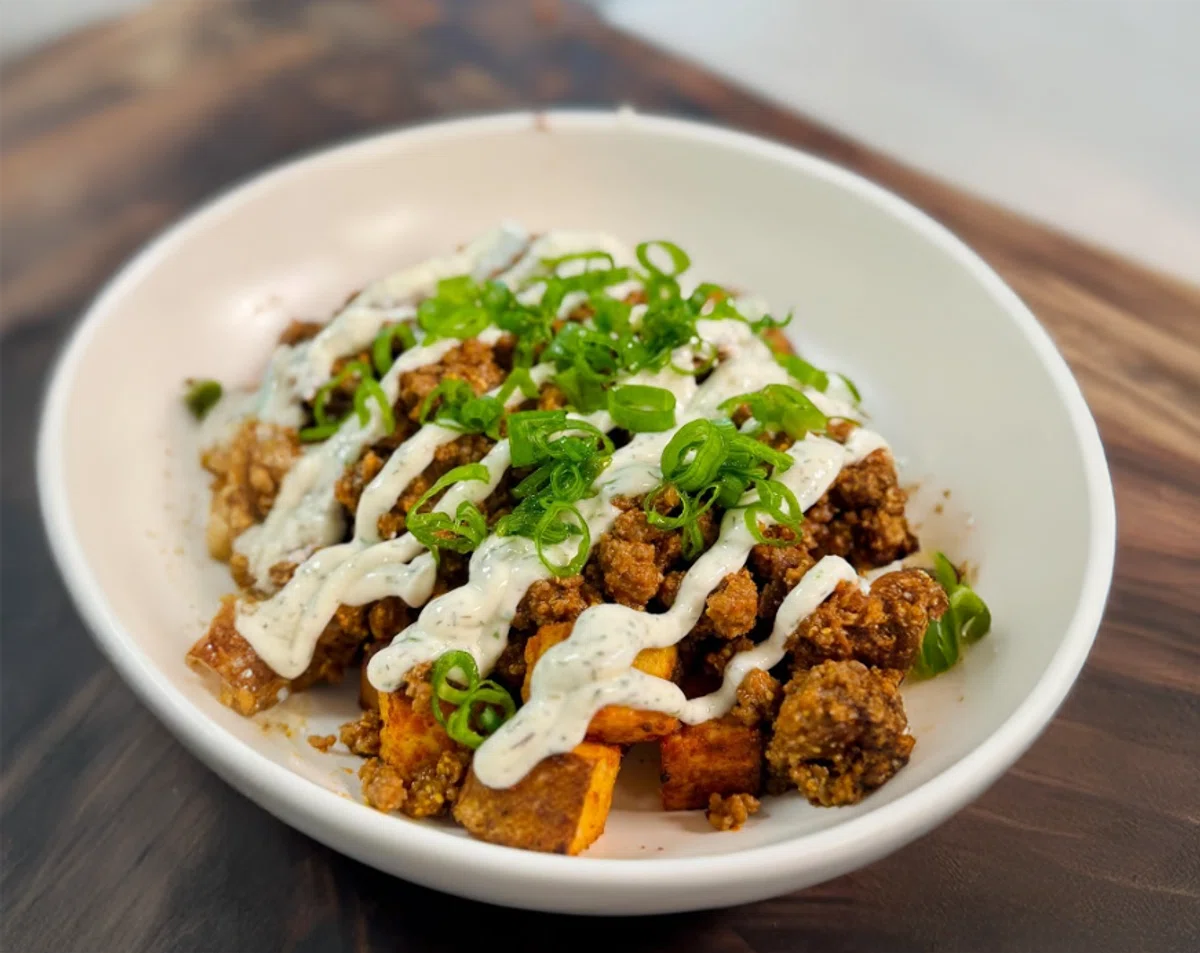 High-Protein Garlic Butter Beef & Potato Bowl