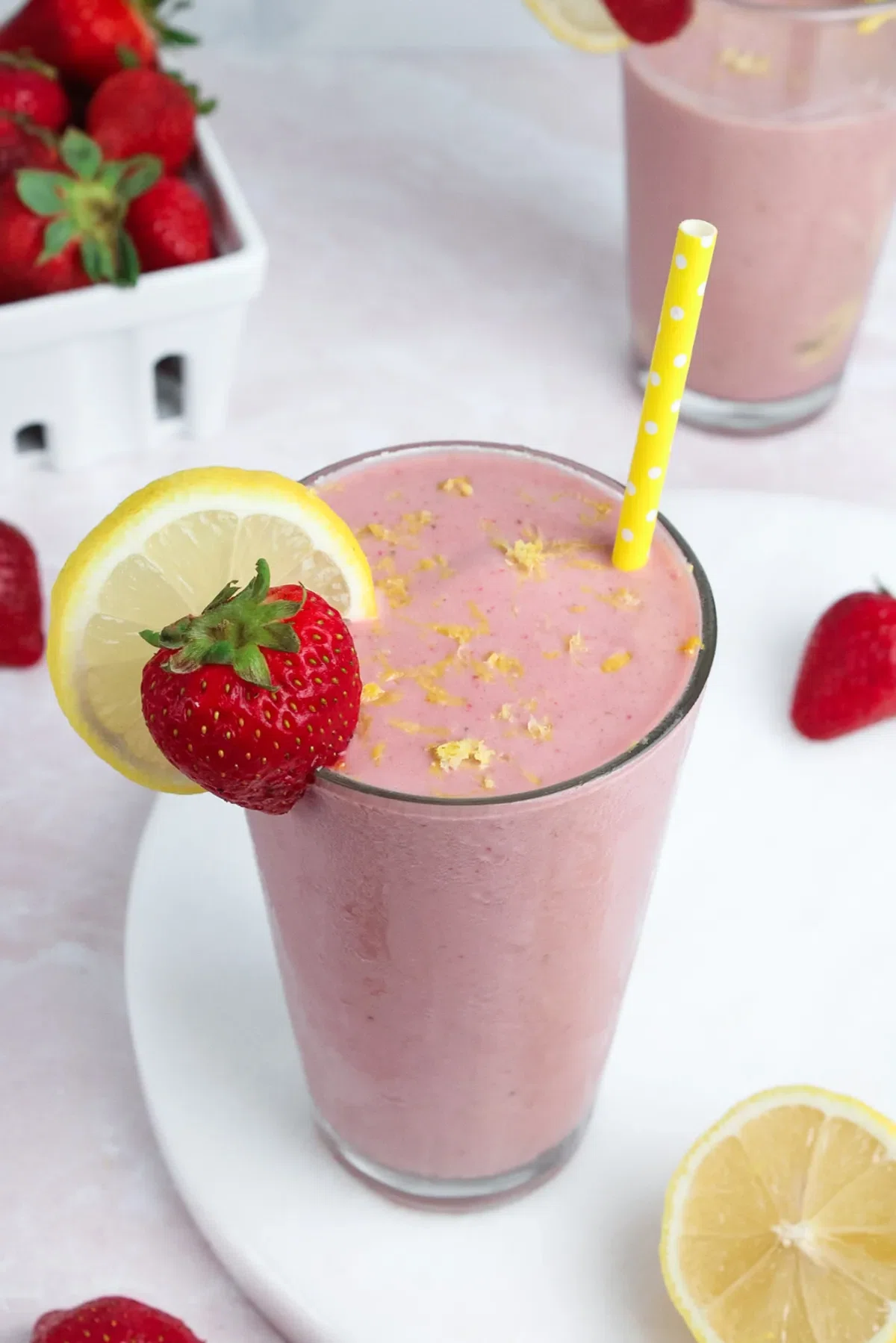 Strawberry Lemonade Protein Smoothie