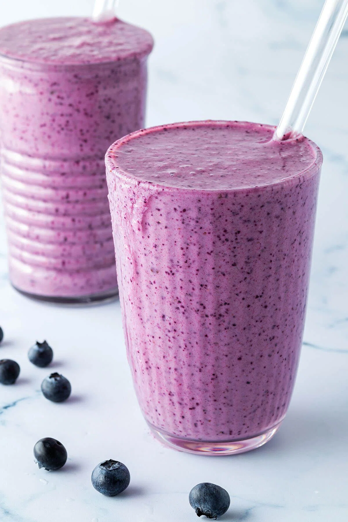 Cottage Cheese Blueberry Smoothie
