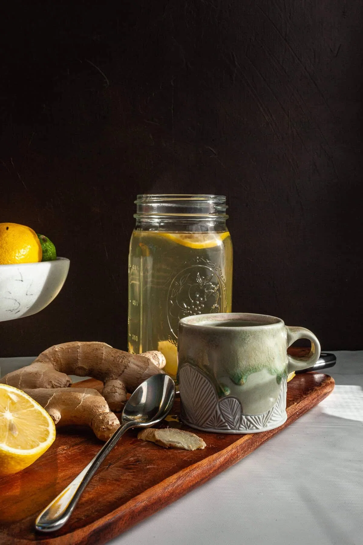 Fresh Ginger Tea (with Lemon and Honey)