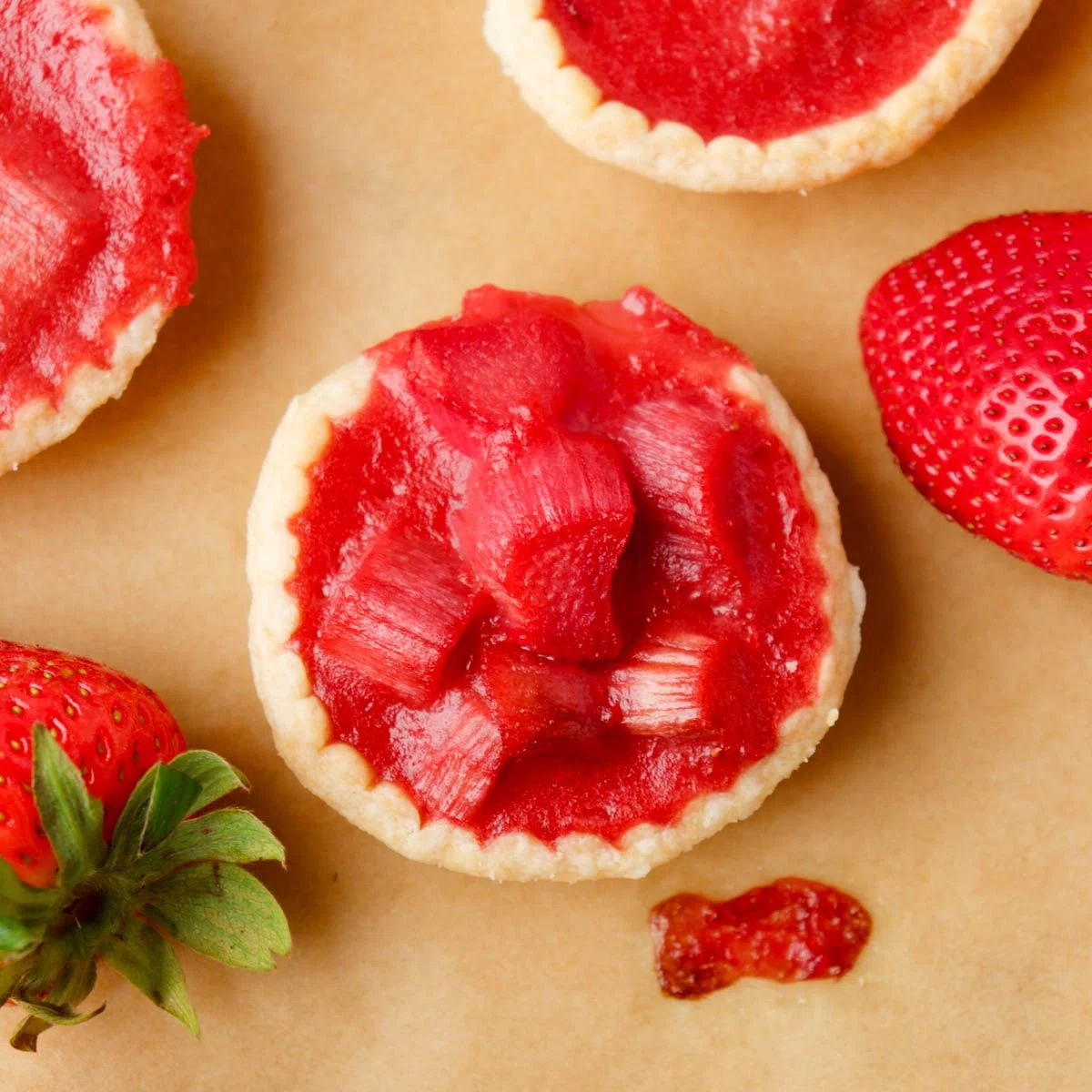Strawberry Rhubarb Tarts