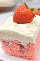 Fresh Strawberry Poke Cake