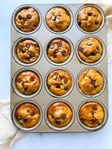 Flourless Banana Chocolate Chip Muffins