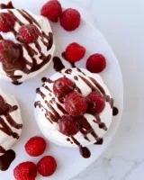 Dark Raspberry Pavlova