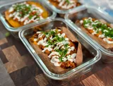 High-Protein Turkey Stuffed Sweet Potatoes