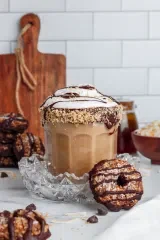 Iced Samoa Cookie Latte