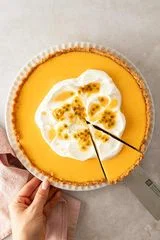 Passion Fruit Pie With Macadamia Crust