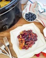 Blueberry Crock Pot Dump Cake