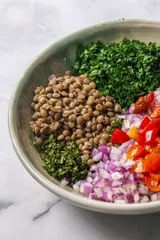 Lentil Tabbouleh Salad Recipe 