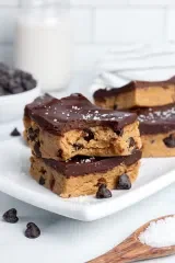 Cookie Dough Bars (Healthy, No-Bake)