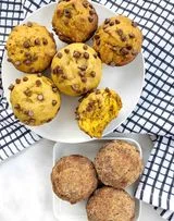 Vegan Pumpkin Banana Muffins