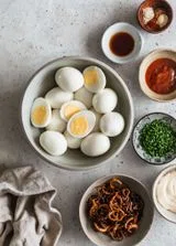 Spicy Deviled Eggs With Crispy Shallots