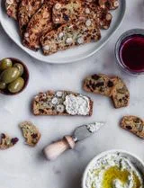 Homemade Fruit And Nut Crisps + Za’Atar Whipped Feta