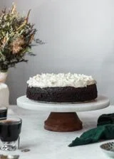 Chocolate Stout Cake + Irish Cream Cheese Frosting