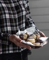 S’Mores Sandwich Cookies With Salted Caramel
