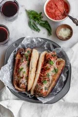 Marc’s Meatball Subs With Garlic Rolls