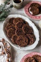 The Best Chewy Chocolate Gingerbread Cookies