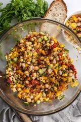 Cucumber and Chickpea Salad