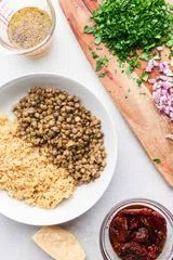 Quinoa Lentil Salad with Sun-Dried Tomatoes