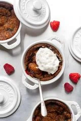 Paleo Mini Raspberry Cobblers