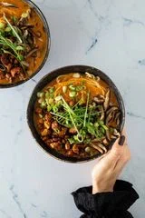 Peanut Butter Ramen With Crispy Tofu