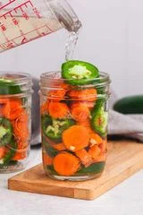 Pickled Jalapeños and Carrots