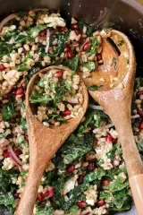 Easy Mediterranean Farro Salad with Mint Vinaigrette