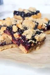 Paleo Blueberry Crumb Bars