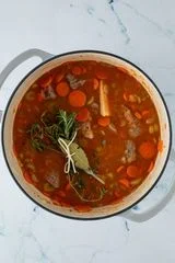Rustic Beef Stew with Parmesan