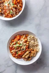 Smoky Slow Cooker Stewed Lentils and Chickpeas